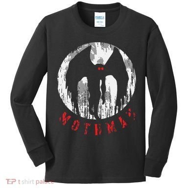 Mothman Folklore Cryptid Kids Long Sleeve Shirt