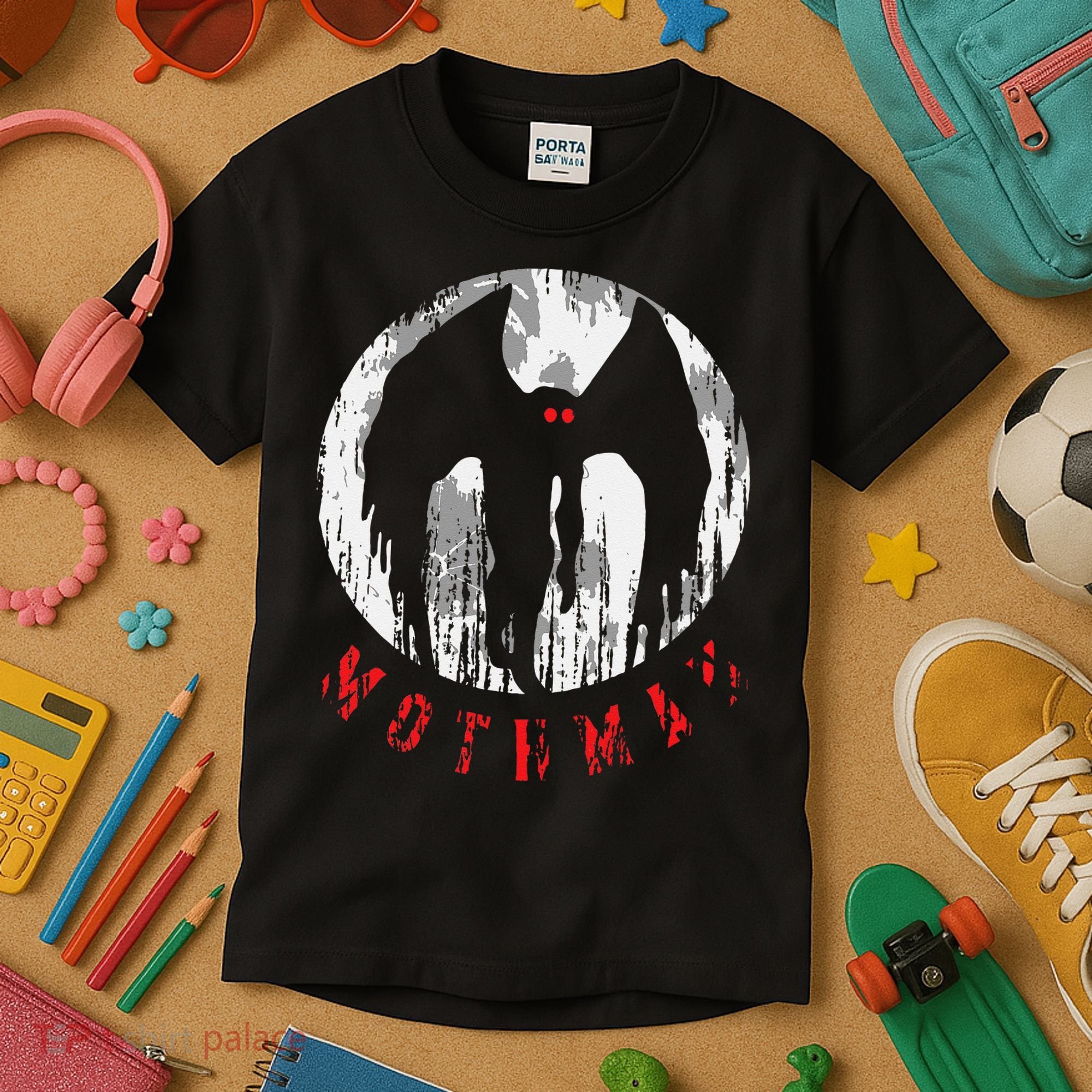 Mothman Folklore Cryptid Kids T-Shirt