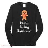 Merry Fucking Christmas Funny Christmas Xmas Long Sleeve Shirt thumb 0