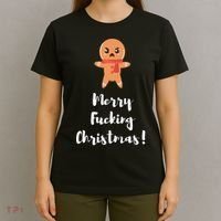 Merry Fucking Christmas Funny Christmas Xmas T-Shirt thumb 4
