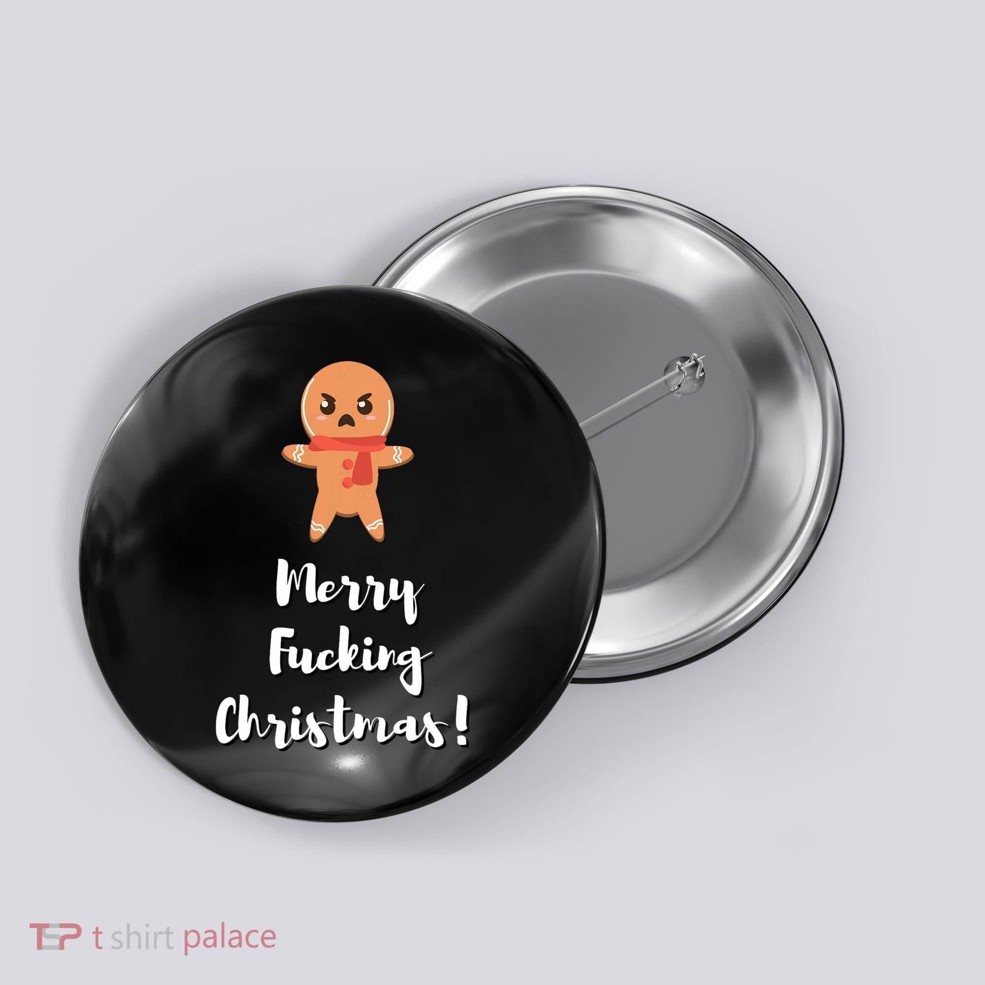 Merry Fucking Christmas Funny Christmas Xmas Button
