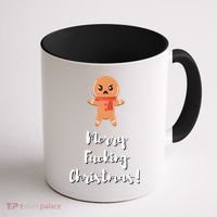 Merry Fucking Christmas Funny Christmas Xmas Coffee Mug thumb 1