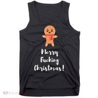 Merry Fucking Christmas Funny Christmas Xmas Tank Top thumb 0