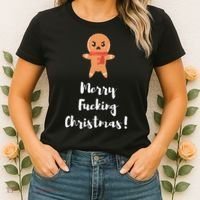 Merry Fucking Christmas Funny Christmas Xmas Women's T-Shirt thumb 2