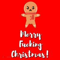 Merry Fucking Christmas Funny Christmas Xmas Santa Hat thumb 1