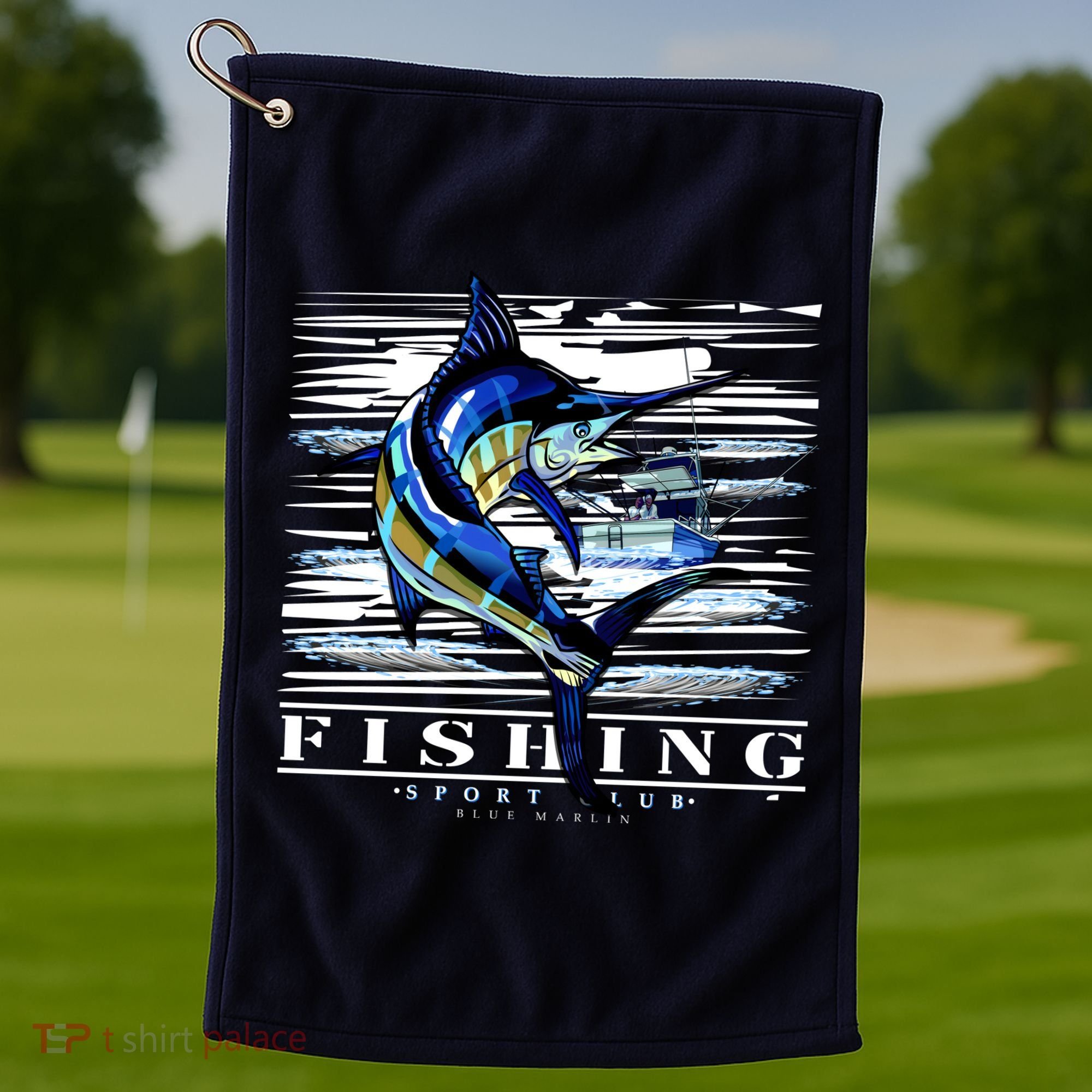 Marlin Fishing Club Golf Towel