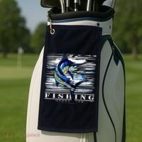Marlin Fishing Club Golf Towel thumb 2