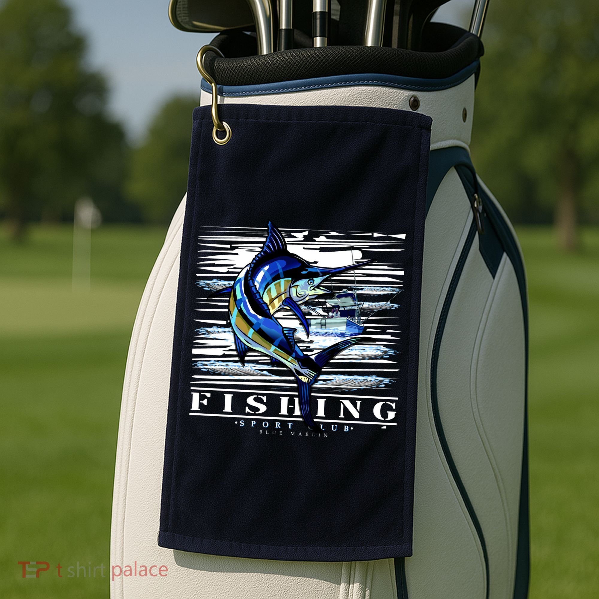Marlin Fishing Club Golf Towel