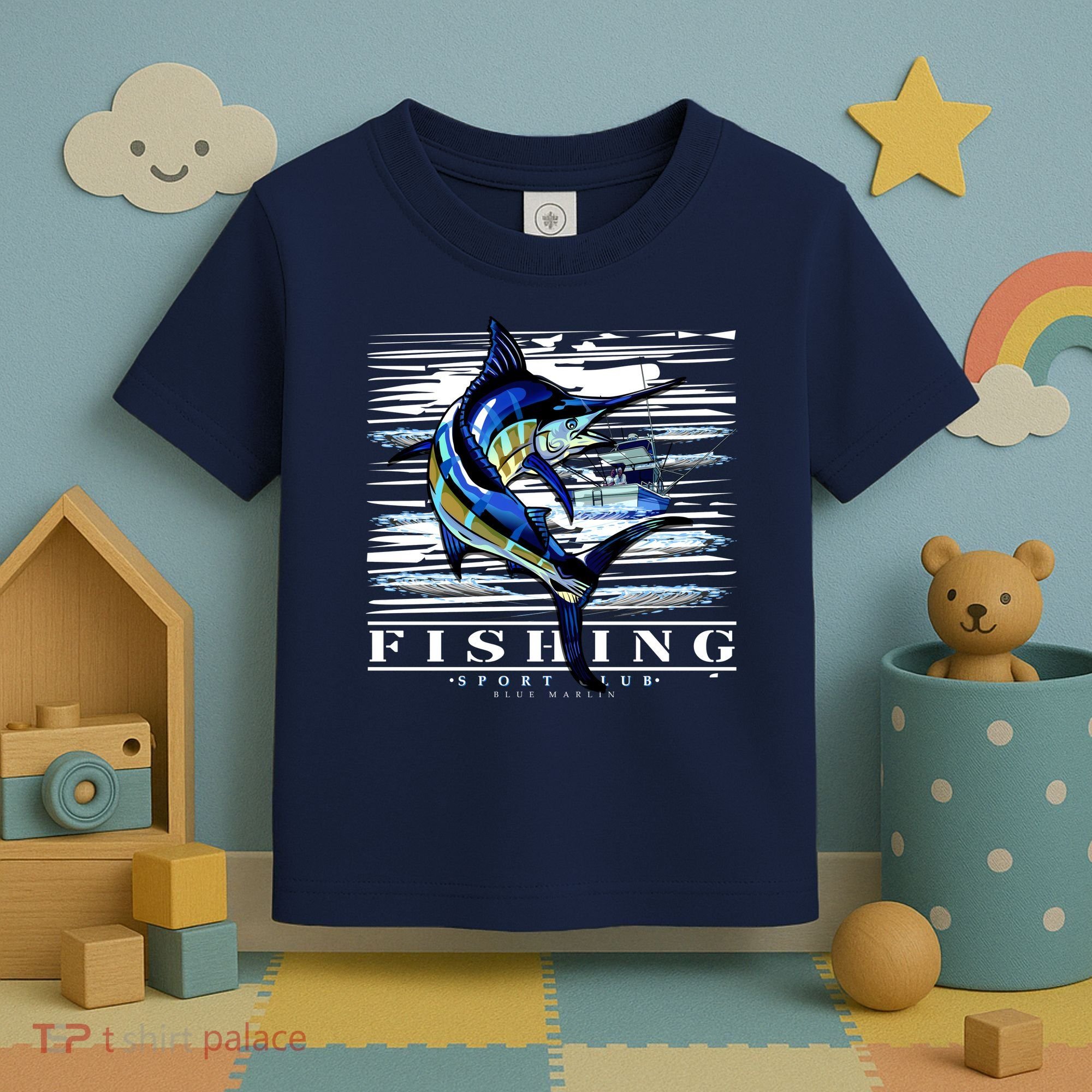 Marlin Fishing Club Toddler T-Shirt