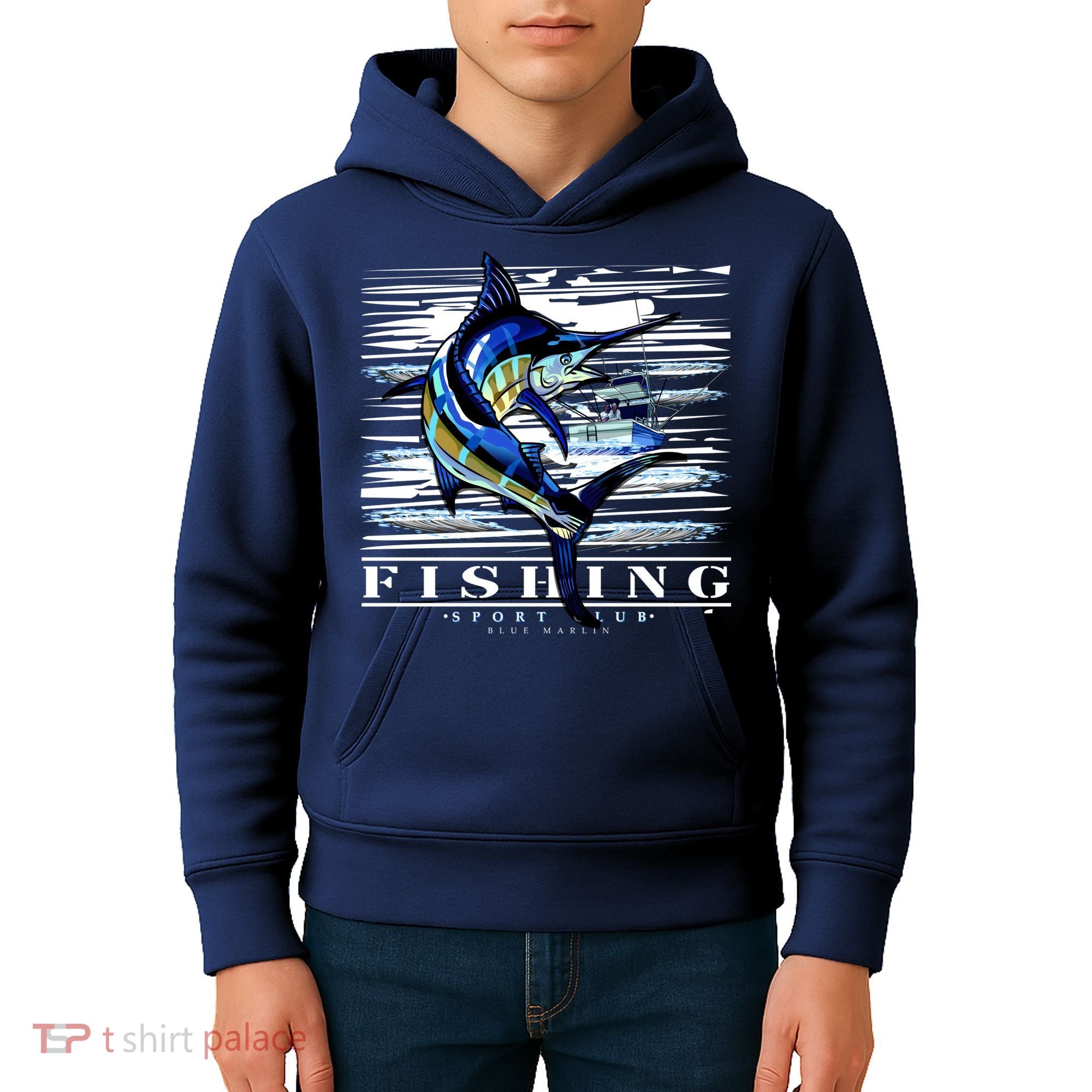 Marlin Fishing Club Kids Hoodie