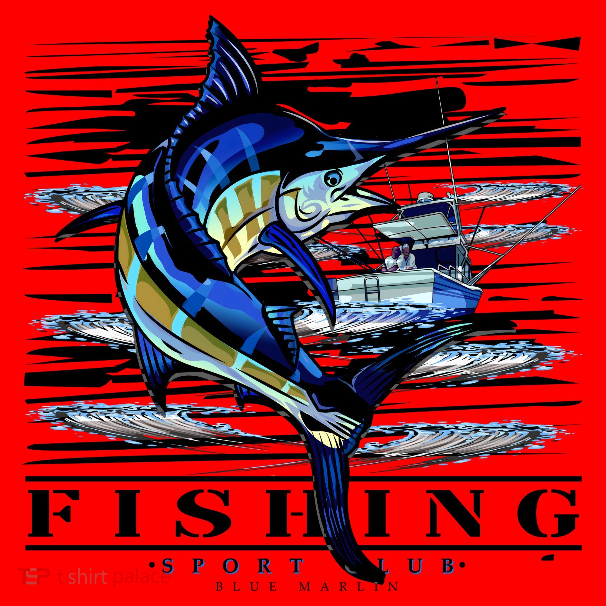 Marlin Fishing Club Santa Hat