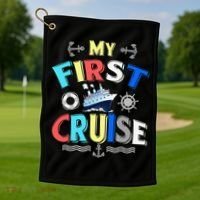 My First Cruise Rookie Travelers Golf Towel thumb 1