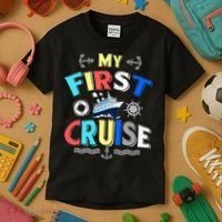 My First Cruise Rookie Travelers Kids T-Shirt thumb 3