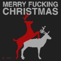 Merry Fucking Christmas! Obscene Ficking Reindeer Gift Fun Gift Hat thumb 2
