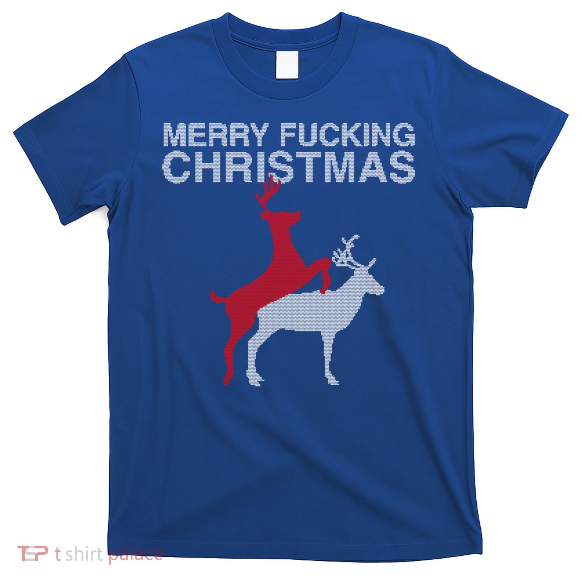 Merry Fucking Christmas! Obscene Ficking Reindeer Gift Fun Gift T-Shirt