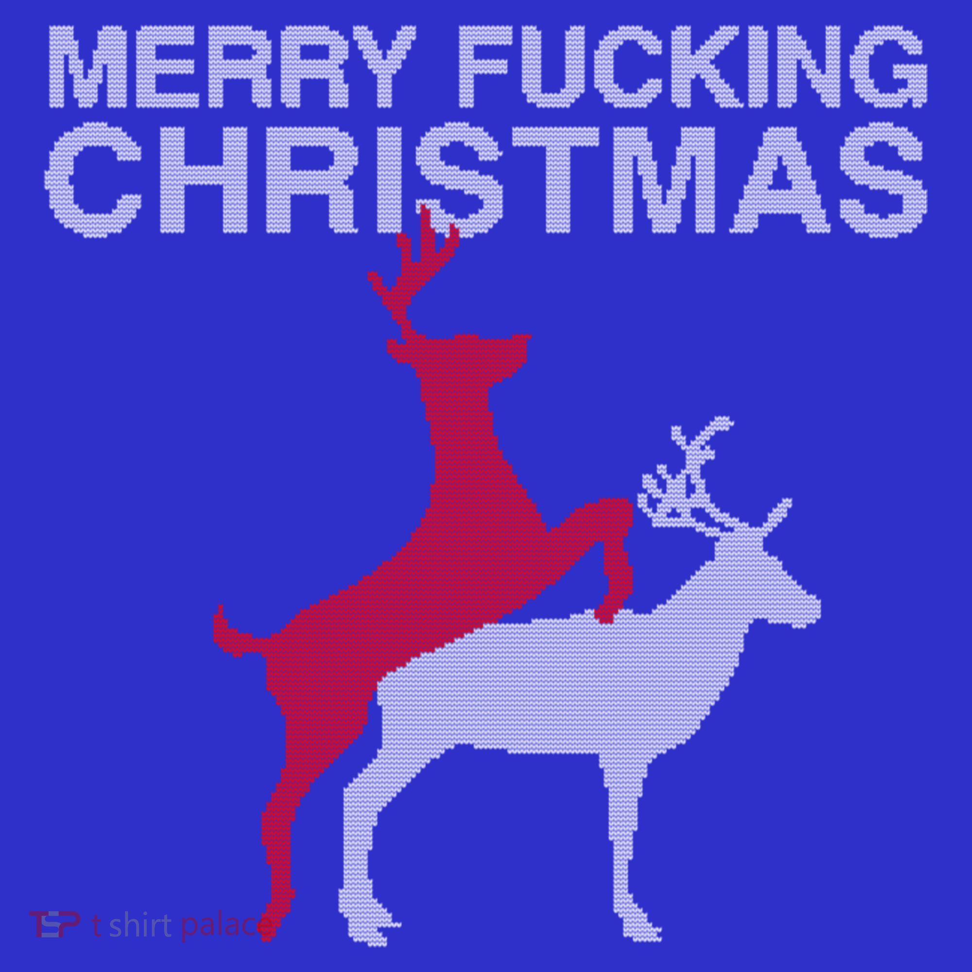 Merry Fucking Christmas! Obscene Ficking Reindeer Gift Fun Gift Mousepad