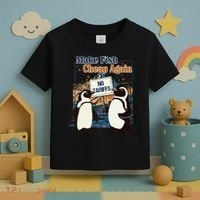 Make Fish Cheap Again Penguins Against Tariffs Toddler T-Shirt thumb 3