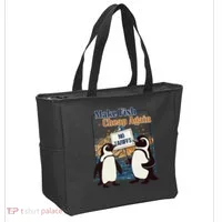 Make Fish Cheap Again Penguins Against Tariffs Tote Bag thumb 2