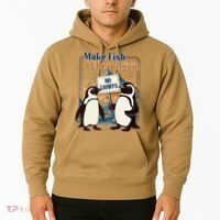 Make Fish Cheap Again Penguins Against Tariffs Hoodie thumb 2