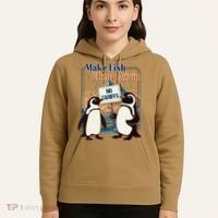 Make Fish Cheap Again Penguins Against Tariffs Hoodie thumb 5