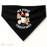 My First Christmas Cookies Gift USA-Made Doggie Bandana thumb 0