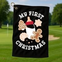 My First Christmas Cookies Gift Golf Towel thumb 1