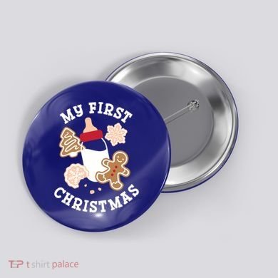My First Christmas Cookies Gift Button
