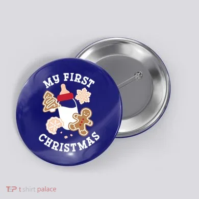 My First Christmas Cookies Gift Button