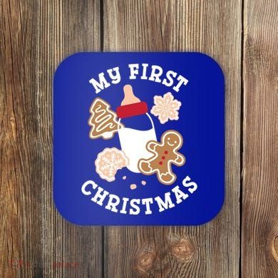My First Christmas Cookies Gift Coaster