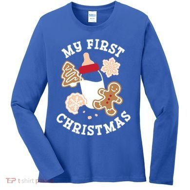 My First Christmas Cookies Gift Women's Long Sleeve Shirt