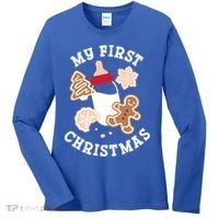 My First Christmas Cookies Gift Women's Long Sleeve Shirt thumb 0