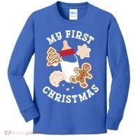 My First Christmas Cookies Gift Kids Long Sleeve Shirt thumb 0
