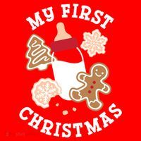 My First Christmas Cookies Gift Santa Hat thumb 1
