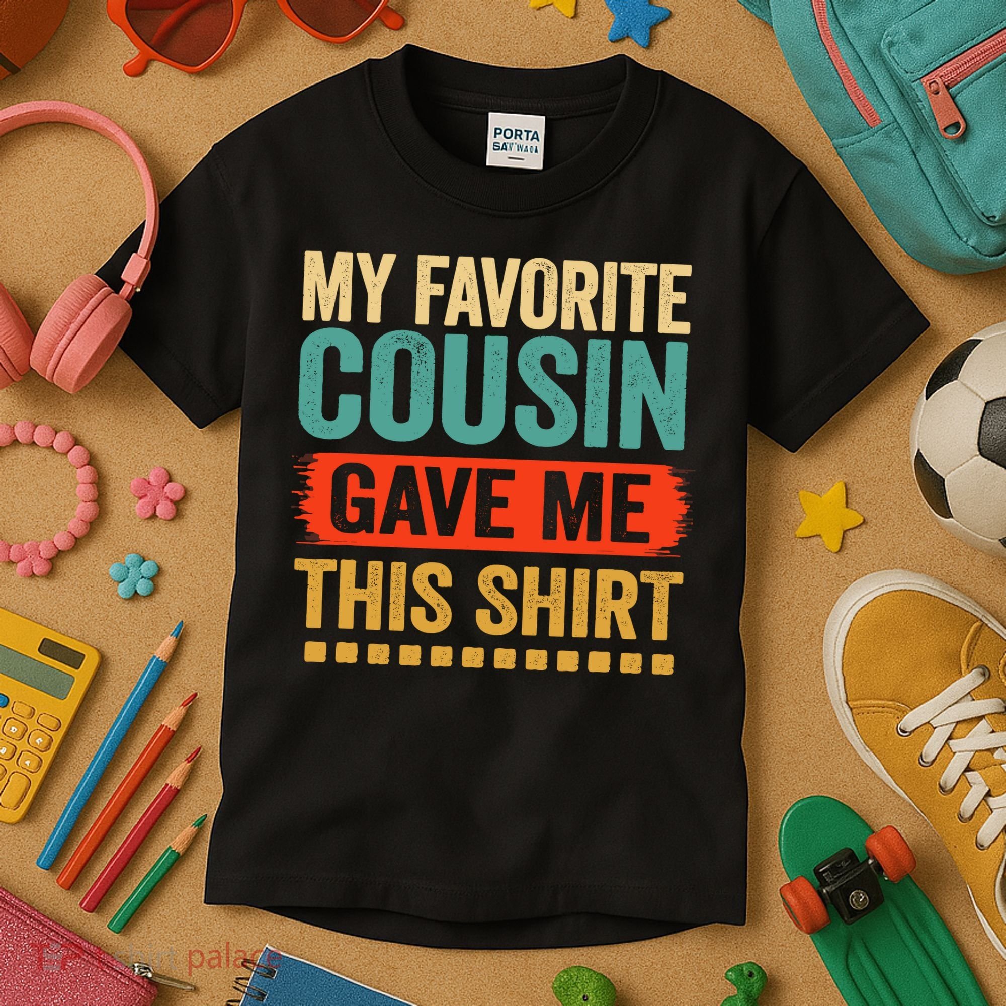 My Favorite Cousin Gave Me This Kids T-Shirt