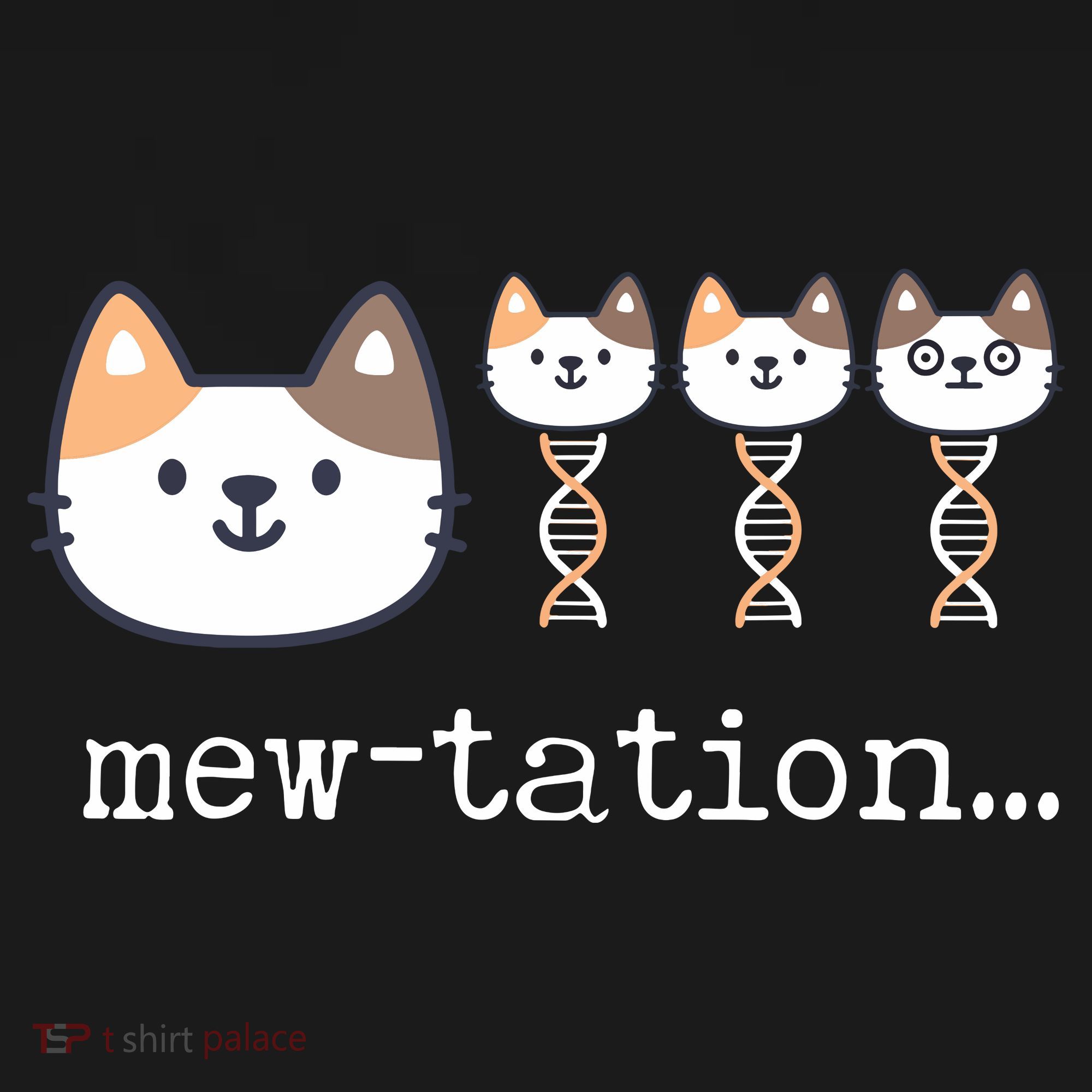 Mewtation Funny Cat Science Dna Cells Biology Teacher Backpack