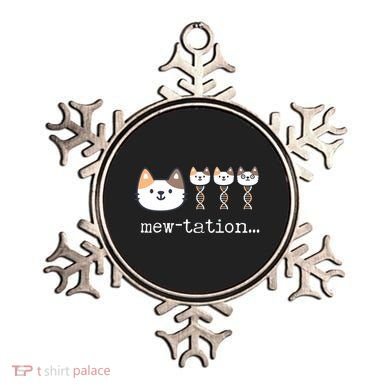 Mewtation Funny Cat Science Dna Cells Biology Teacher Ornament