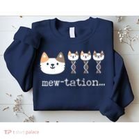 Mewtation Funny Cat Science Dna Cells Biology Teacher Sweatshirt thumb 2