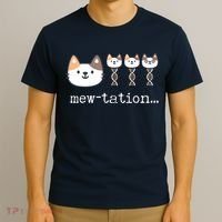 Mewtation Funny Cat Science Dna Cells Biology Teacher T-Shirt thumb 3