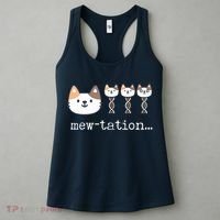 Mewtation Funny Cat Science Dna Cells Biology Teacher Women's Tank Top thumb 3