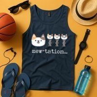 Mewtation Funny Cat Science Dna Cells Biology Teacher Tank Top thumb 4
