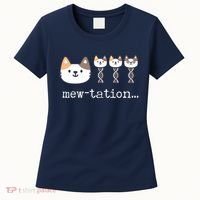 Mewtation Funny Cat Science Dna Cells Biology Teacher Women's T-Shirt thumb 0