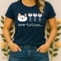 Mewtation Funny Cat Science Dna Cells Biology Teacher Women's T-Shirt thumb 2