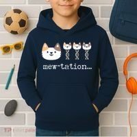 Mewtation Funny Cat Science Dna Cells Biology Teacher Kids Hoodie thumb 2