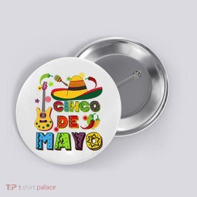 Mexican Fiesta Cinco De Mayo Classic Button