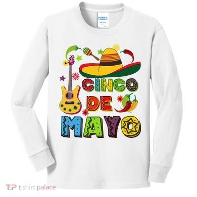 Mexican Fiesta Cinco De Mayo Classic Kids Long Sleeve Shirt