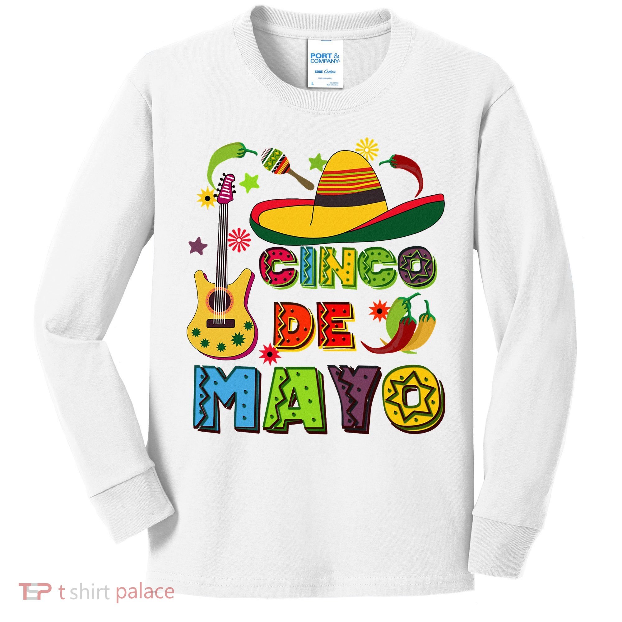 Mexican Fiesta Cinco De Mayo Classic Kids Long Sleeve Shirt
