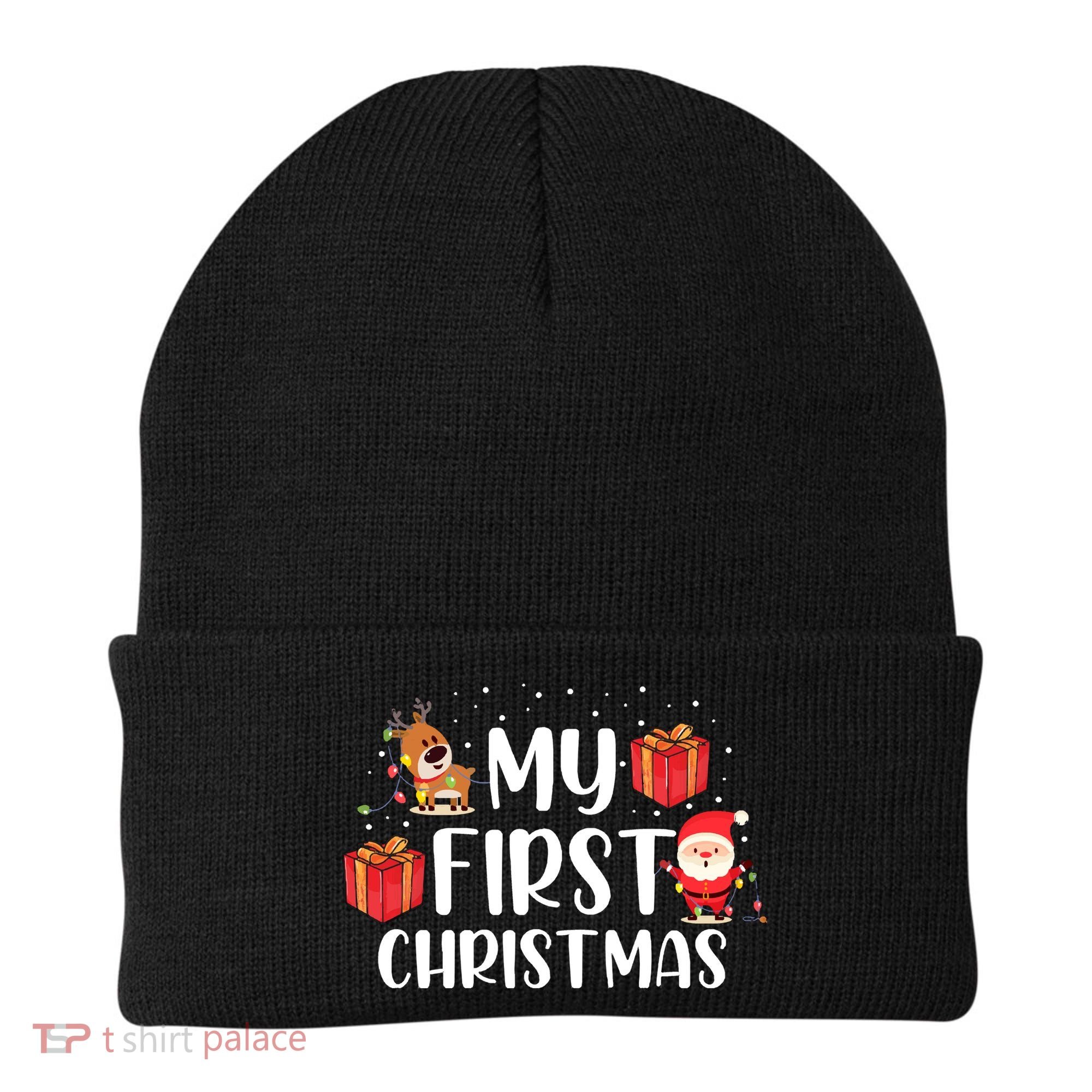 My First Christmas Sweater Beanie