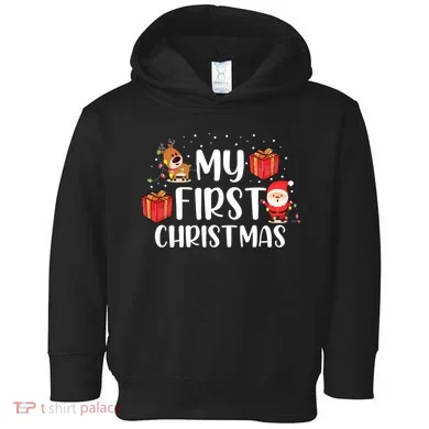My First Christmas Sweater Toddler Hoodie