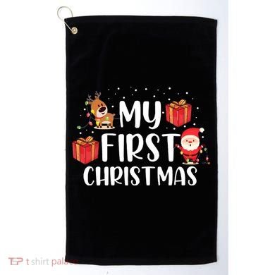 My First Christmas Sweater Golf Towel