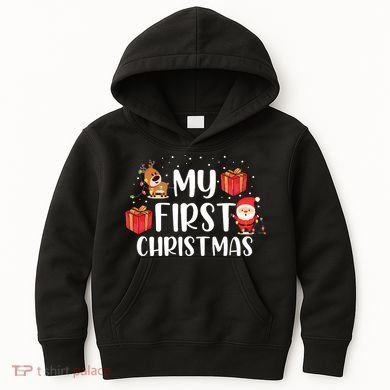 My First Christmas Sweater Kids Hoodie